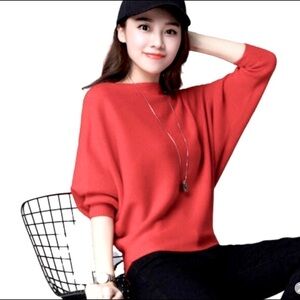 PORT CAMARD rabbit hair lambswool pink sweater M